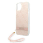 Guess 4G Print Strap dėklas iPhone 14 Plus – rožinis