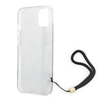 Guess 4G Print Strap dėklas iPhone 14 Plus – rudas