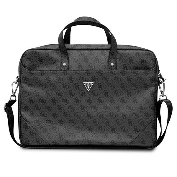 Guess Saffiano 4G Triangle Logo krepšys 16'' nešiojamajam kompiuteriui - juodas -- Laptop Bags
