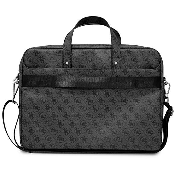 Guess Saffiano 4G Triangle Logo krepšys 16'' nešiojamajam kompiuteriui - juodas -- Laptop Bags
