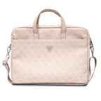 Guess Saffiano 4G Triangle Logo krepšys 16'' nešiojamajam kompiuteriui - rožinis -- Laptop Bags