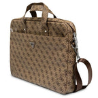 Guess Saffiano 4G Triangle Logo krepšys 16'' nešiojamajam kompiuteriui - rudas -- Laptop Bags