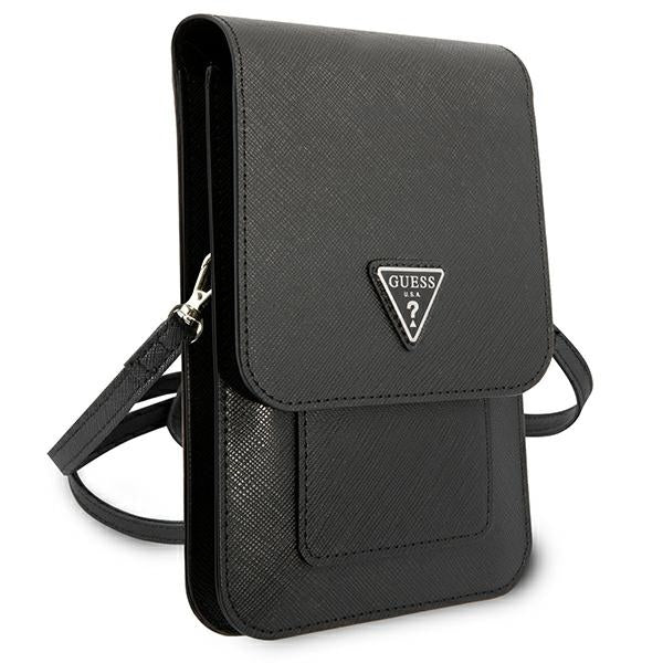 Guess Krepšys GUWBSATMBK juodas / juodas Saffiano Triangle -- Uncategorized