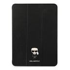 Karl Lagerfeld Saffiano Ikonic Karl dėklas, skirtas iPad 11" Pro 2021 - juodas
