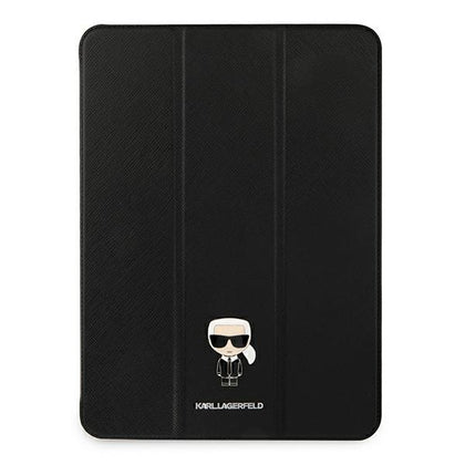 Karl Lagerfeld Saffiano Ikonic Karl dėklas, skirtas iPad 11" Pro 2021 - juodas