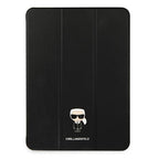 Karl Lagerfeld Saffiano Ikonic Karl dėklas, skirtas iPad 12.9" Pro 2021 - juodas