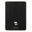 Karl Lagerfeld Saffiano Ikonic Karl dėklas, skirtas iPad 12.9" Pro 2021 - juodas