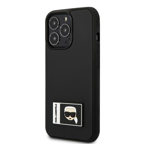 Karl Lagerfeld Ikonik Patch dėklas iPhone 13/13 Pro – juodas