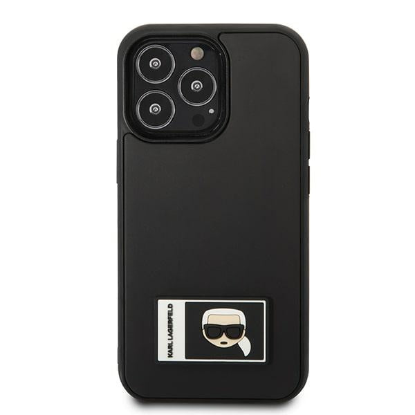 Karl Lagerfeld Ikonik Patch dėklas iPhone 13/13 Pro – juodas
