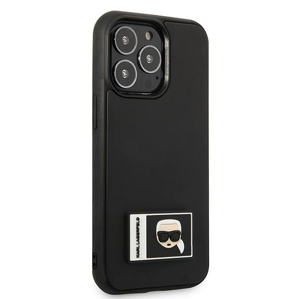 Karl Lagerfeld Ikonik Patch dėklas iPhone 13/13 Pro – juodas