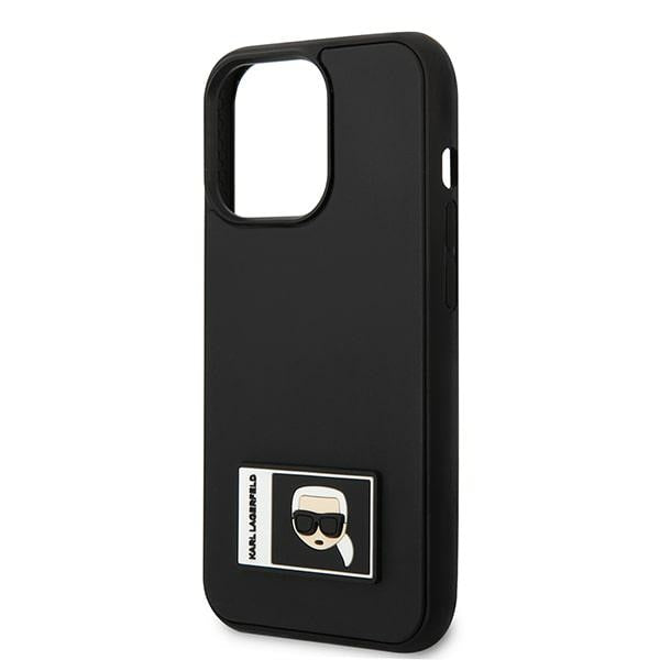 Karl Lagerfeld Ikonik Patch dėklas iPhone 13/13 Pro – juodas