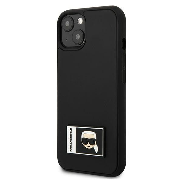 Karl Lagerfeld Ikonik Patch dėklas iPhone 13 – juodas