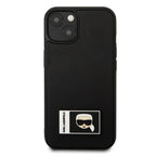 Karl Lagerfeld Ikonik Patch dėklas iPhone 13 – juodas