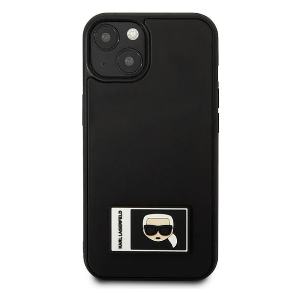 Karl Lagerfeld Ikonik Patch dėklas iPhone 13 – juodas