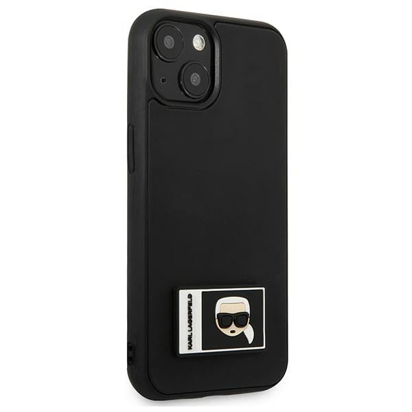 Karl Lagerfeld Ikonik Patch dėklas iPhone 13 – juodas
