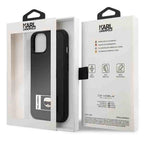 Karl Lagerfeld Ikonik Patch dėklas iPhone 13 – juodas