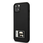 Karl Lagerfeld Ikonik Patch dėklas iPhone 13 mini – juodas