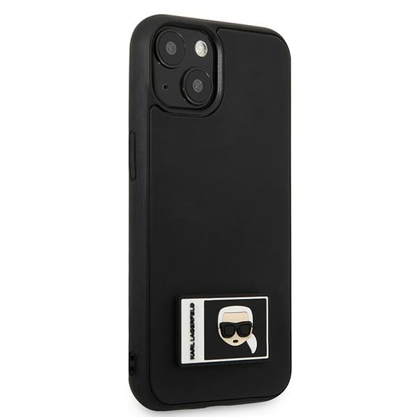 Karl Lagerfeld Ikonik Patch dėklas iPhone 13 mini – juodas