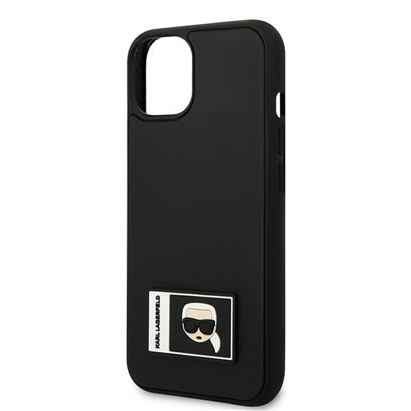Karl Lagerfeld Ikonik Patch dėklas iPhone 13 mini – juodas