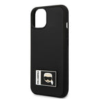 Karl Lagerfeld Ikonik Patch dėklas iPhone 13 mini – juodas