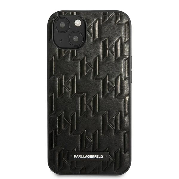Karl Lagerfeld Monogram Plaque dėklas iPhone 13 mini – juodas