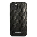 Karl Lagerfeld Monogram Plaque dėklas iPhone 13 mini – juodas