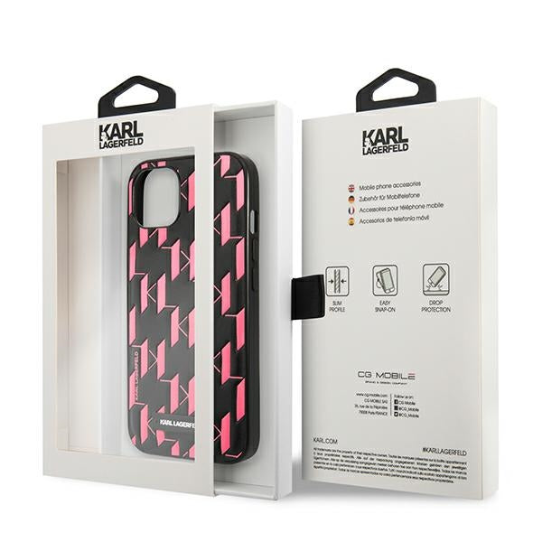 Karl Lagerfeld dėklas iPhone 13 mini – rožinis