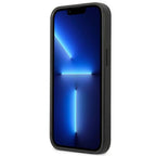 Karl Lagerfeld Saffiano Plaque dėklas iPhone 13 mini – sidabrinis