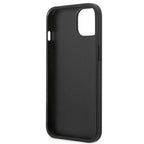 Karl Lagerfeld Saffiano Plaque dėklas iPhone 13 mini – sidabrinis