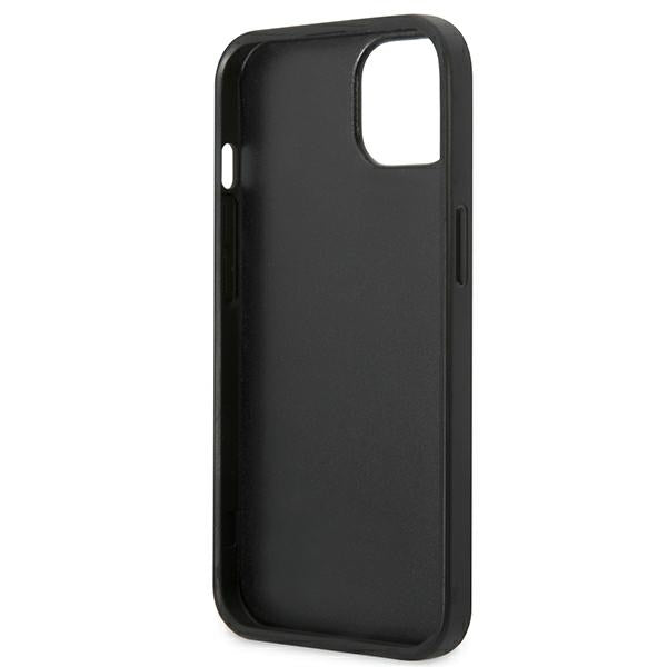 Karl Lagerfeld Saffiano Plaque dėklas iPhone 13 mini – sidabrinis