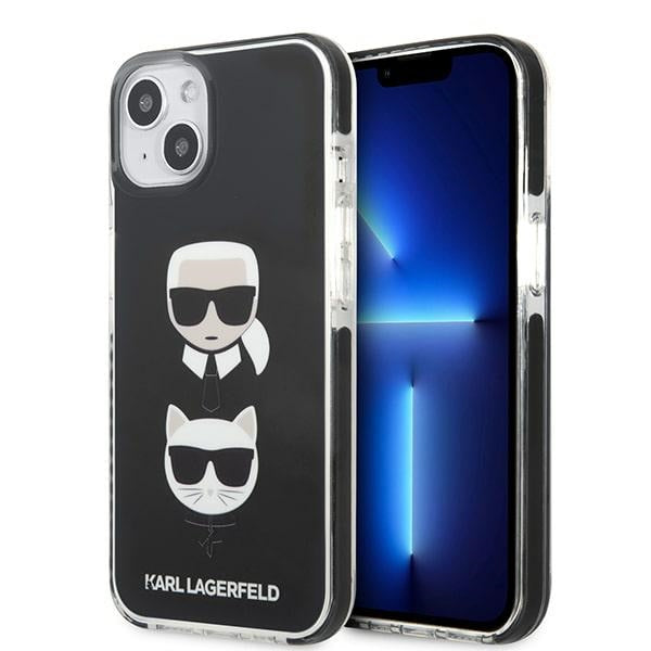 Karl Lagerfeld Karl & Choupette dėklas iPhone 13 mini – juodas