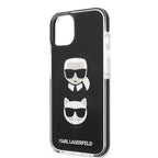 Karl Lagerfeld Karl & Choupette dėklas iPhone 13 mini – juodas