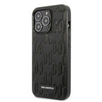 Karl Lagerfeld Monogram Plaque dėklas iPhone 13 Pro Max – juodas