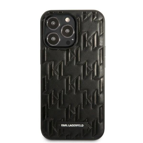 Karl Lagerfeld Monogram Plaque dėklas iPhone 13 Pro Max – juodas