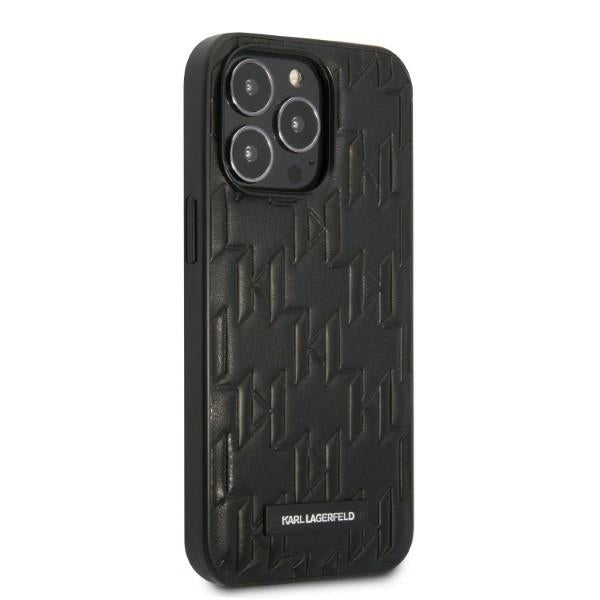 Karl Lagerfeld Monogram Plaque dėklas iPhone 13 Pro Max – juodas