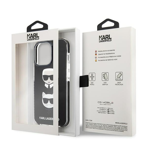 Karl Lagerfeld dėklas iPhone 13 Pro Max – juodas -- iPhone 13 Pro Max