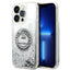 Karl Lagerfeld dėklas iPhone 14 Pro – sidabrinis