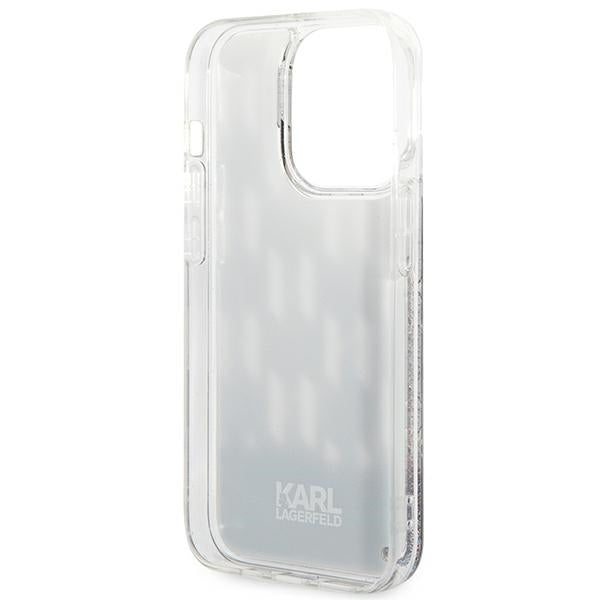 Karl Lagerfeld dėklas iPhone 14 Pro – juodas, glitter