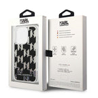 Karl Lagerfeld dėklas iPhone 14 Pro – juodas, glitter