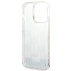 Karl Lagerfeld Liquid Glitter dėklas iPhone 14 Pro – sidabrinis -- iPhone 14 Pro