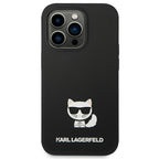 Karl Lagerfeld silikoninis dėklas iPhone 14 Pro – juodas
