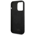 Karl Lagerfeld silikoninis dėklas iPhone 14 Pro – juodas