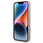 Karl Lagerfeld silikoninis dėklas iPhone 14 Pro – rožinis