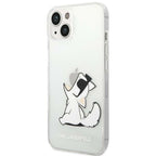 Karl Lagerfeld skaidrus dėklas iPhone 14 Plus – Choupette Fun