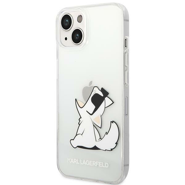 Karl Lagerfeld skaidrus dėklas iPhone 14 Plus – Choupette Fun