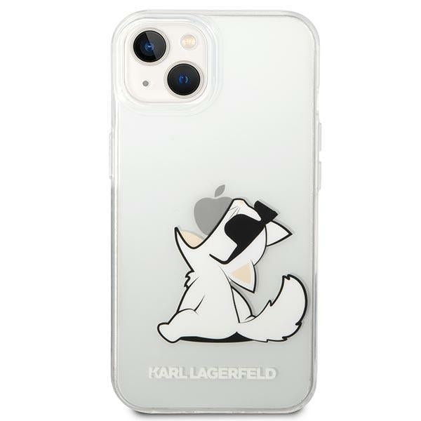 Karl Lagerfeld skaidrus dėklas iPhone 14 Plus – Choupette Fun