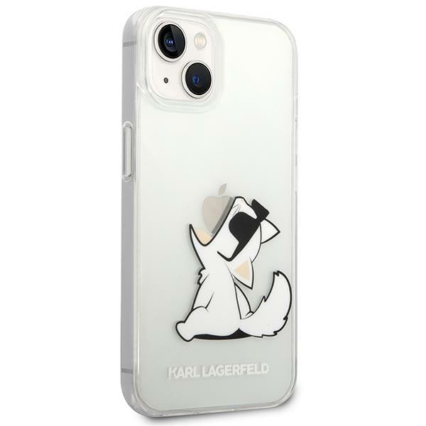 Karl Lagerfeld skaidrus dėklas iPhone 14 Plus – Choupette Fun