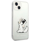 Karl Lagerfeld skaidrus dėklas iPhone 14 Plus – Choupette Fun