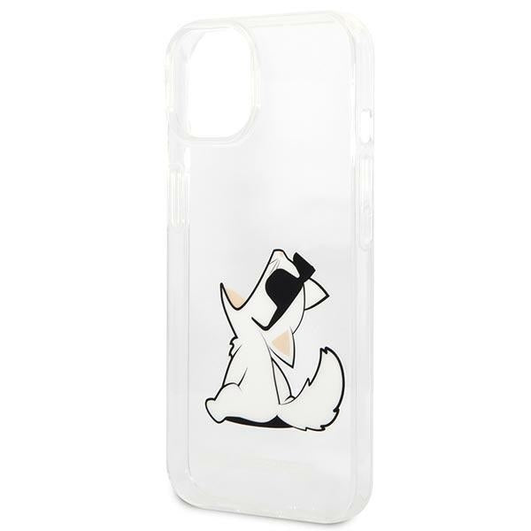 Karl Lagerfeld skaidrus dėklas iPhone 14 Plus – Choupette Fun