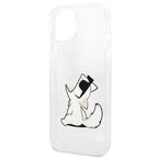 Karl Lagerfeld skaidrus dėklas iPhone 14 Plus – Choupette Fun